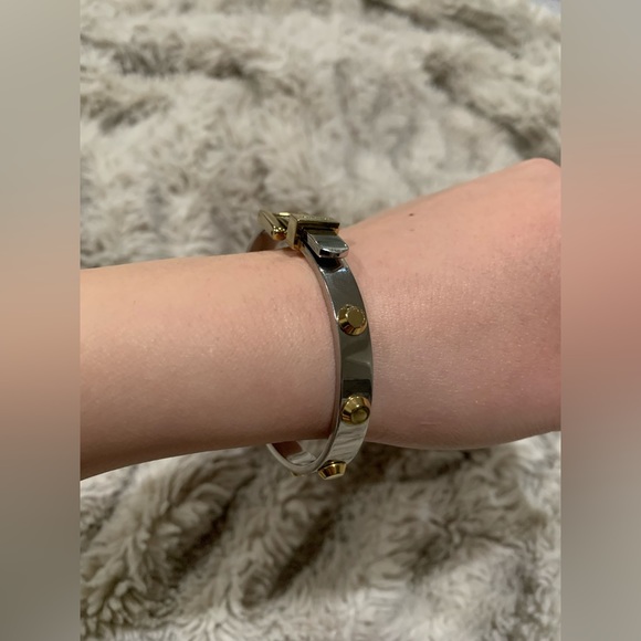 Michael Kors Silver/Gold Buckle Bangle (with dust bag) - Picture 10 of 10